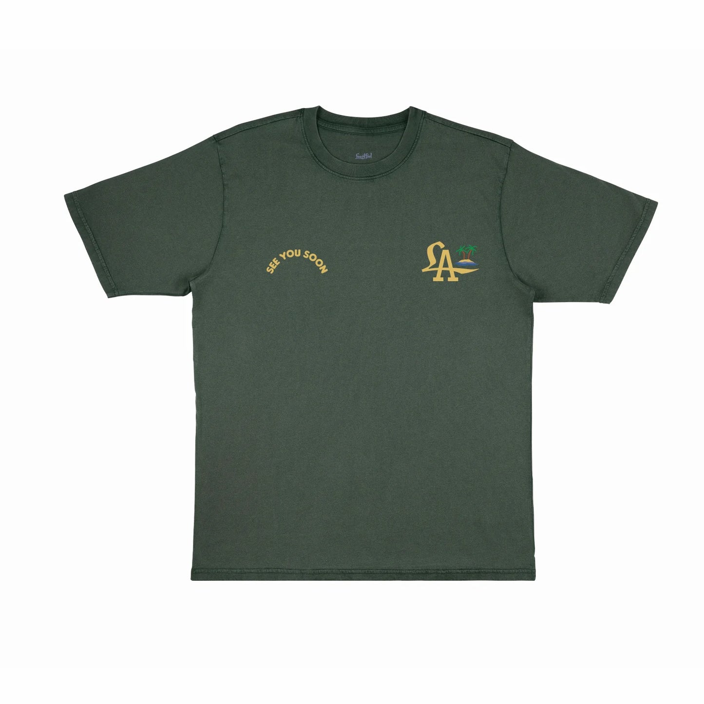 LUSTFUL - Palms in aged army green -